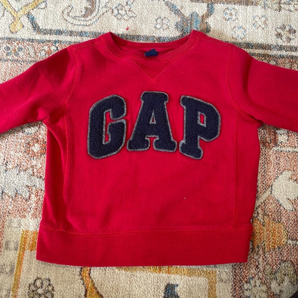 GAP red toddler sweatshirt